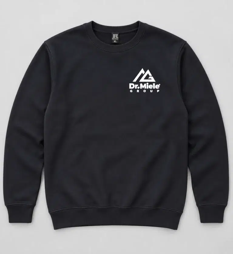 Dr. Miele Stadtilm – Sweatshirt mit Firmenlogo von East Merch